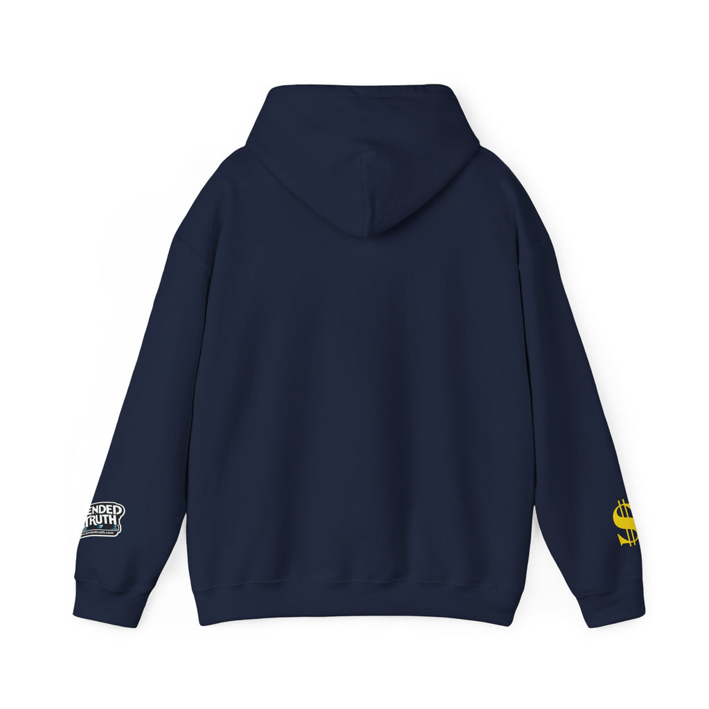 Money Can’t Buy Happiness thought provoking graphic hoodie design