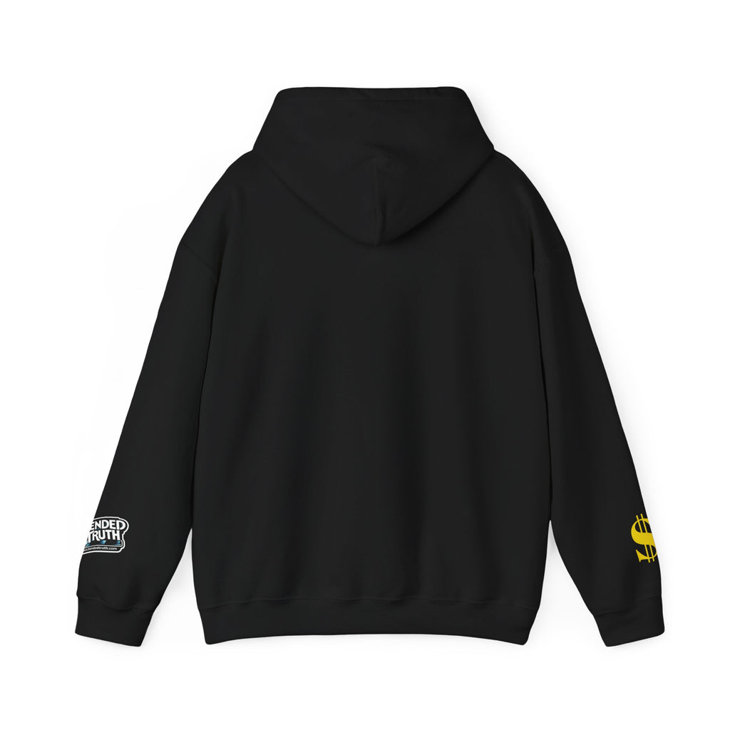 Money Can’t Buy Happiness thought provoking graphic hoodie design
